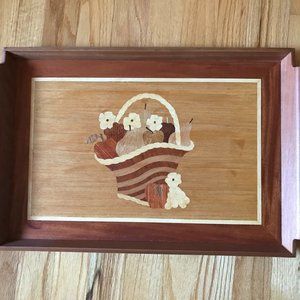 The Cook's Bazaar Wooden Serving Tray New
